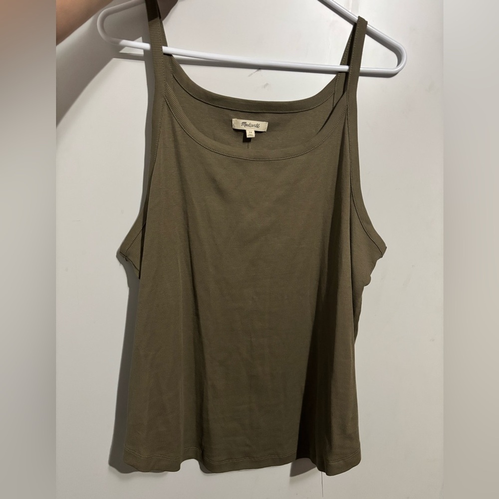 Madewell Khaki Green Tank Top